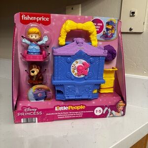 Fisher-Price Little People Princess Cinderella On-The-Go Playset
